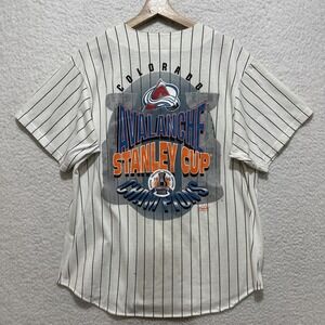 VTG 1996 Off The Bench Size XL Colorado Avalanche Stanley Cup Champions Jersey